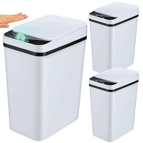 Amazon Maxcheck Pcs Automatic Bathroom Trash Can With Lid