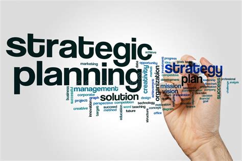 Strategic Planning Process Diagram Stock Image Image Of Businessman