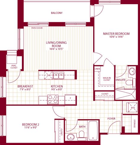 Rosedale - Floorplans - Condos - the Lancaster Rose