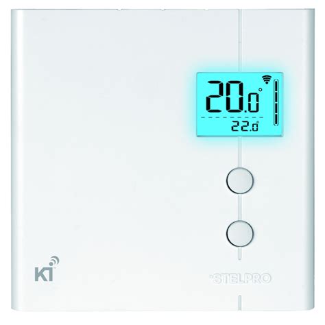 Stelpro Ki Z Wave 4000 W 240 V White Programmable Wall Thermostat Back Lighted Rona