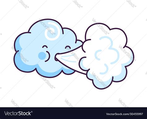 Cartoon Cloud Blowing Wind At Viichaimblog Blog