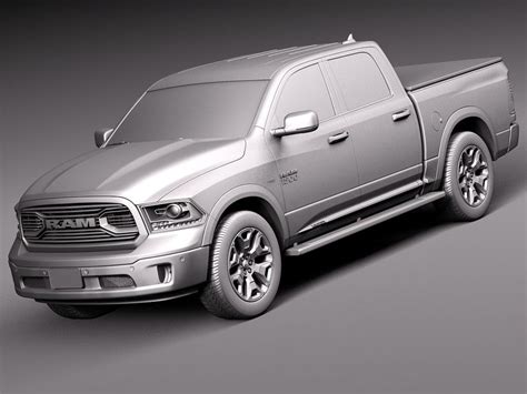 道奇ram 1500 Laramie Limited 2015 3d模型 129 Lwo Obj Max Fbx C4d