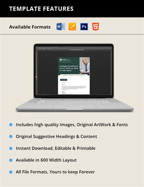 College Newsletter Template in Pages, MS Word, Photoshop - Download | Template.net