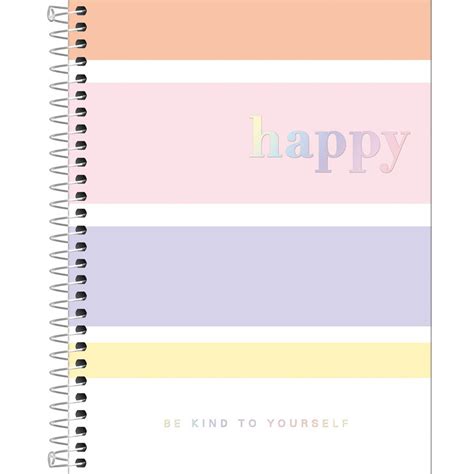 Caderno Colegial Mat Ria Fls Color Happy Tilibra Livraria Bar O