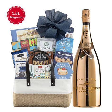 Moet Chandon Imperial Brut Luminous Bright Night Gourmet Gift Basket