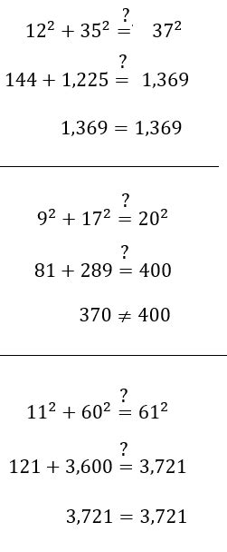 Pythagorean Triple Definition List And Examples Lesson