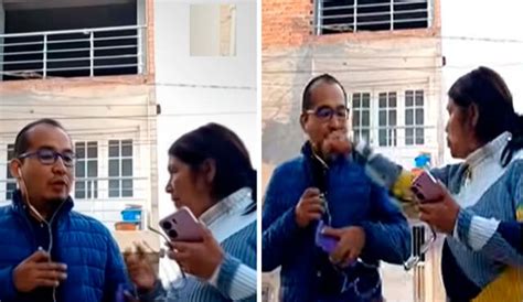 Mujer ataca a periodista de Latina cuando transmitía en vivo sobre detención de Miguel Rodríguez