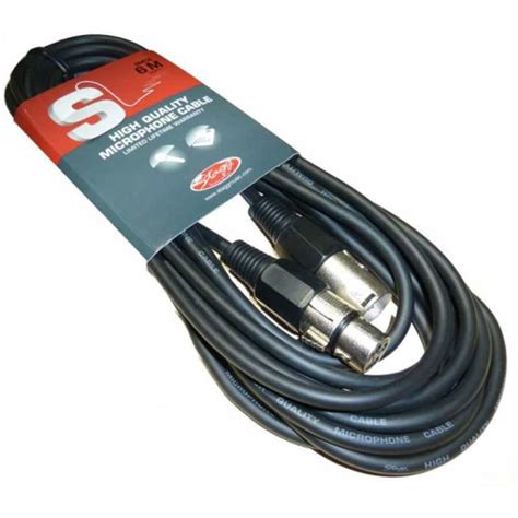 Stagg Male Female Xlr Lead M Ft Microphone Cable Smc Bl