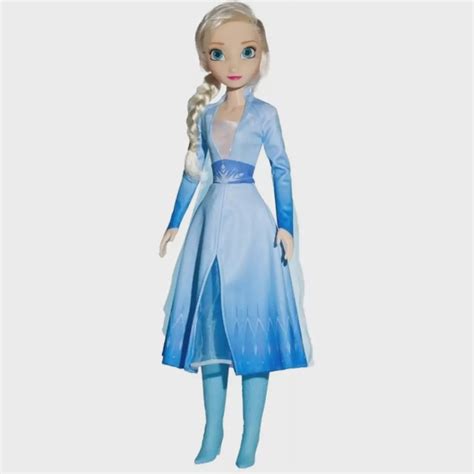 Boneca Elsa Frozen Articulada Disney Cm Baby Brink No Shoptime