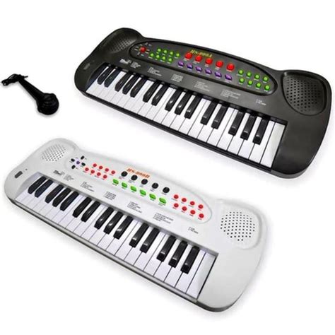 Piano Teclado Infantil Musical Microfone 37 Teclas Orgao Eletronico