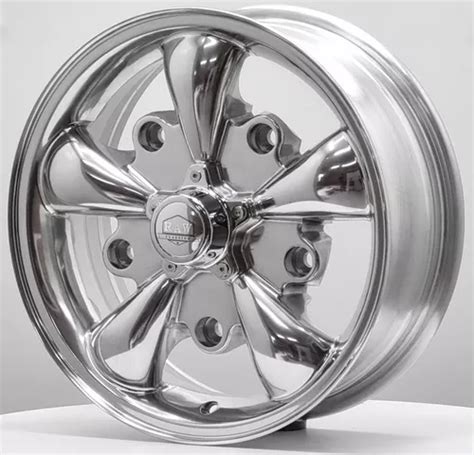 4 Rodas Fusca Polidas Five Spoke Raw 5x205 Tipo Cromada