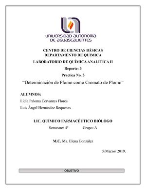 Practica 4 Analitica Determinación de Níquel CENTRO DE CIENCIAS