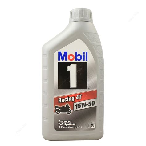 Mobil 1 Racing 4T 15W 50 Advanced Synthetic 4 Stroke Motorcycle Engine Oil