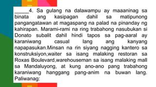 Tekstong Diskriptibo Kasama Nito Ang Mga Halimbawang Mga Teksto At Mga