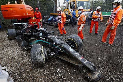 Emilia Romagna GP Red Flagged After Bottas Russell Crash