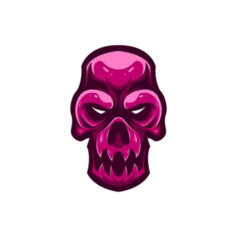 Premium Vector | Mascot logo candy skull head