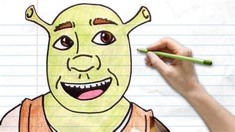 How To Draw Shrek Easy Drawing Lesson Pocket Preschool Youtube