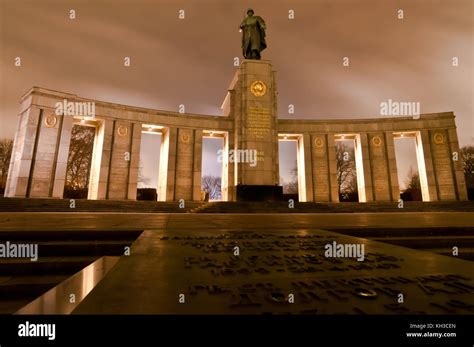 Soviet War Memorial In Berlin Tiergarten Honoring Soviet Soldiers