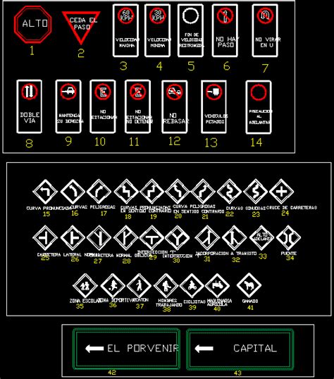 Segnaletica Stradale In Autocad Libreria Cad