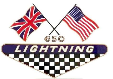 ADESIVI DECAL BSA 1968 FIANCHETTI LIGHTNING USA FLAG ORIG