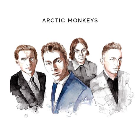 Diseño de vinilo y libro ilustrado Arctic Monkeys on Behance