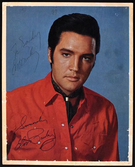 Lot Detail Elvis Presley Signed Promo Photo From Lp From Elvis