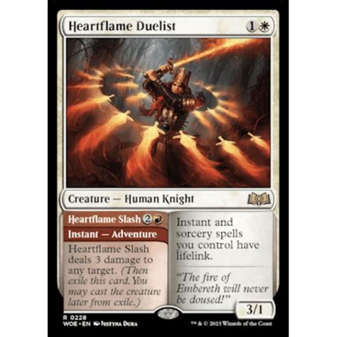 Heartflame Duelist WOE Rare MTG Cards WotC Shopee Philippines