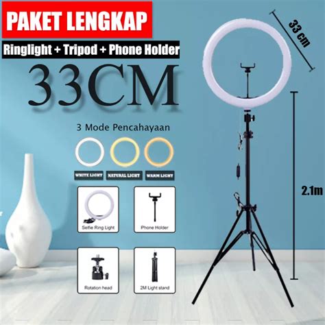 Ring Fill Light Light 26cm Tripod 2 1 Meter Atau 1 3 Meter Ring