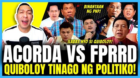 NAKO PNP ACORDA VS FPRRD POLONG AT BASTE WINAR NINGAN NG PNP QUIBOLOY