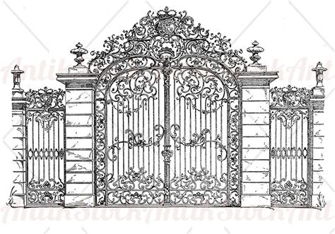 Gate to the palace gardens in Karlsruhe - AntikStock