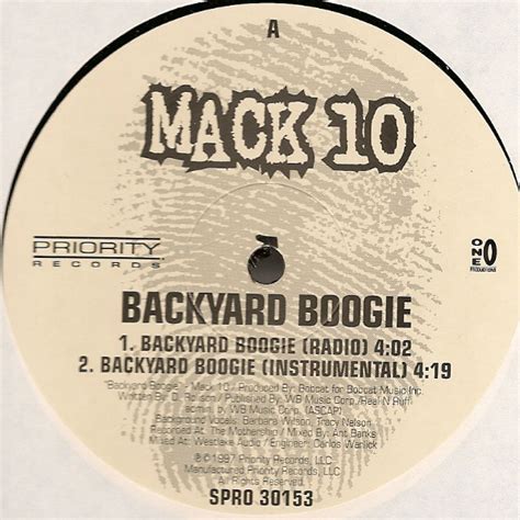 Mack 10 Backyard Boogie 1997 Vinyl Discogs