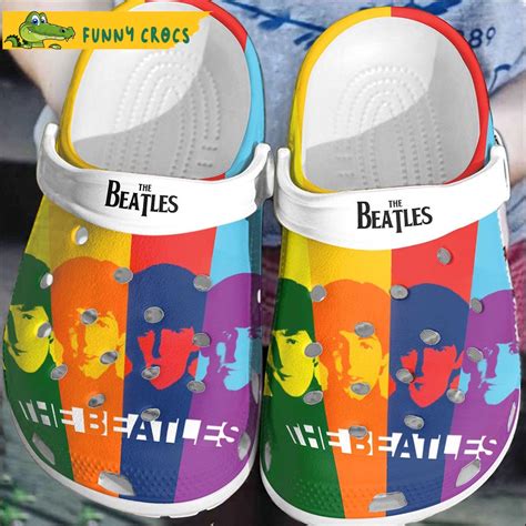 Funny Colorful The Beatles Crocs Discover Comfort And Style Clog