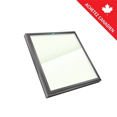 Puits De Lumi Re Fixe En Verre Tremp De Columbia Skylights Avec Cadre