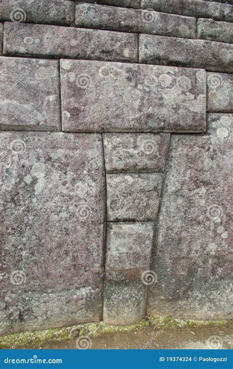 Inca Walls of Machu Picchu stock photo. Image of ancient - 19374324