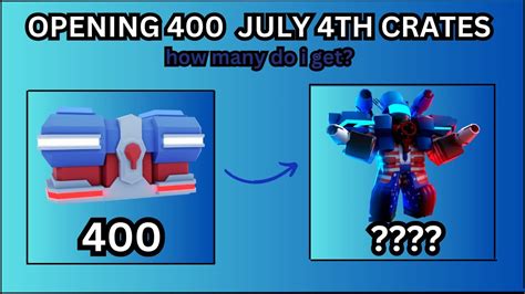 Opening July Th Crates To Get Titan Firework Man In Toilet Tower