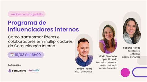 Webinar Programa De Influenciadores Internos YouTube