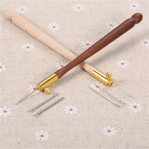 Embroidery Needle Tambour Crochet Hook Luneville Hook Handle With