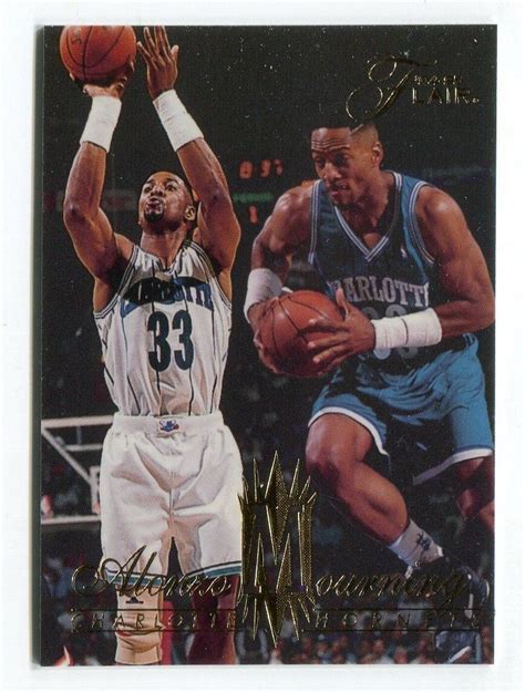 1994 95 Flair Alonzo Mourning 18 CHARLOTTE HORNETS HOF EBay