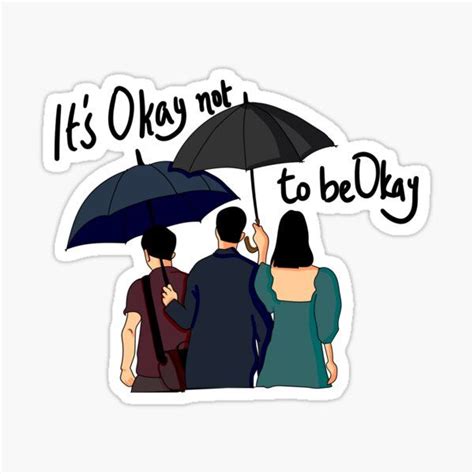 Its Okay Not To Be Okay Stickers Redbubble Pop Stickers Anime