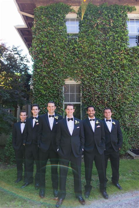 Groomsmen With Matching Pocket Squares