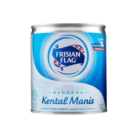 Jual Susu Kental Manis Bendera Frisian Flag SKM Kaleng 370 Gr Shopee