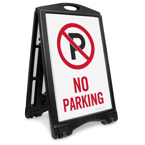 No Parking Portable Sidewalk Sign