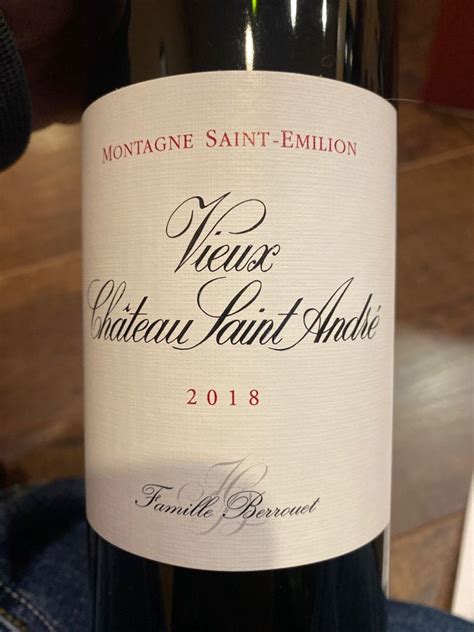 2018 Vieux Château Saint André France Bordeaux Libournais Montagne