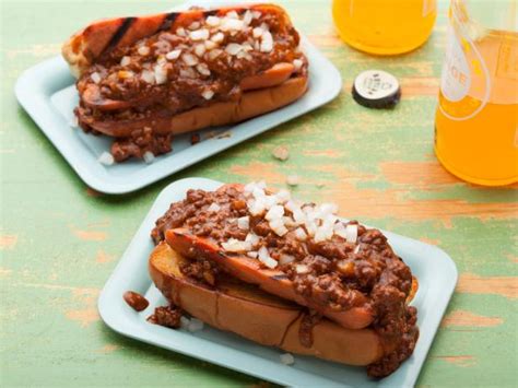 Chili Half-Smoke (D.C.-Style Chili Dog) : Recipes : Cooking Channel Recipe | Cooking Channel