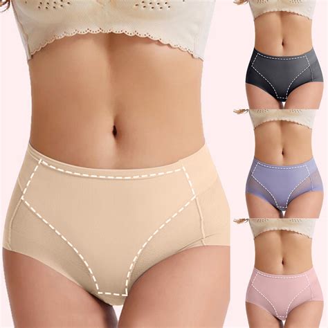 Viadha Womens Cotton Underwear Thin Mid Waist Postpartum Briefs Waist