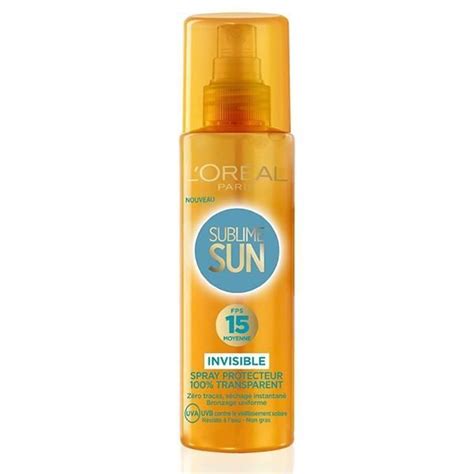 L Oreal Paris Sublime Sun Spray Protection Solaire Invisible Indice Fps 15 Achat Vente