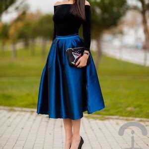 Taffeta Skirt With Pockets Skirt for Women Christmas Skirt Prom Skirt ...