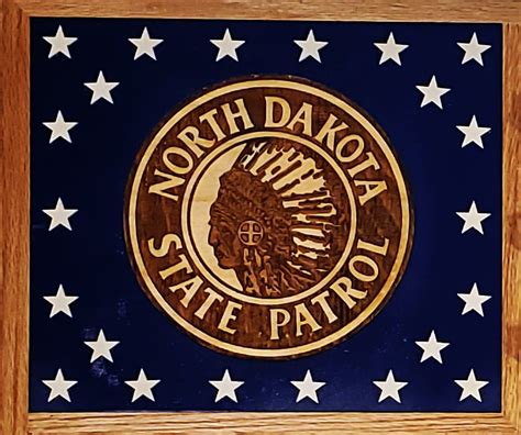 North Dakota State Trooper Police Challenge Coin Display Etsy Canada Police Challenge