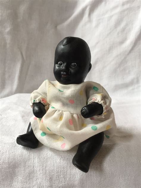 Vintage Black Americana Doll Jointed Bisque African American Etsy African American Dolls