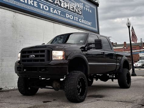 2006 Ford F 350 Super Duty Wheel Offset Aggressive 1 Outside Fender Suspension Lift 8